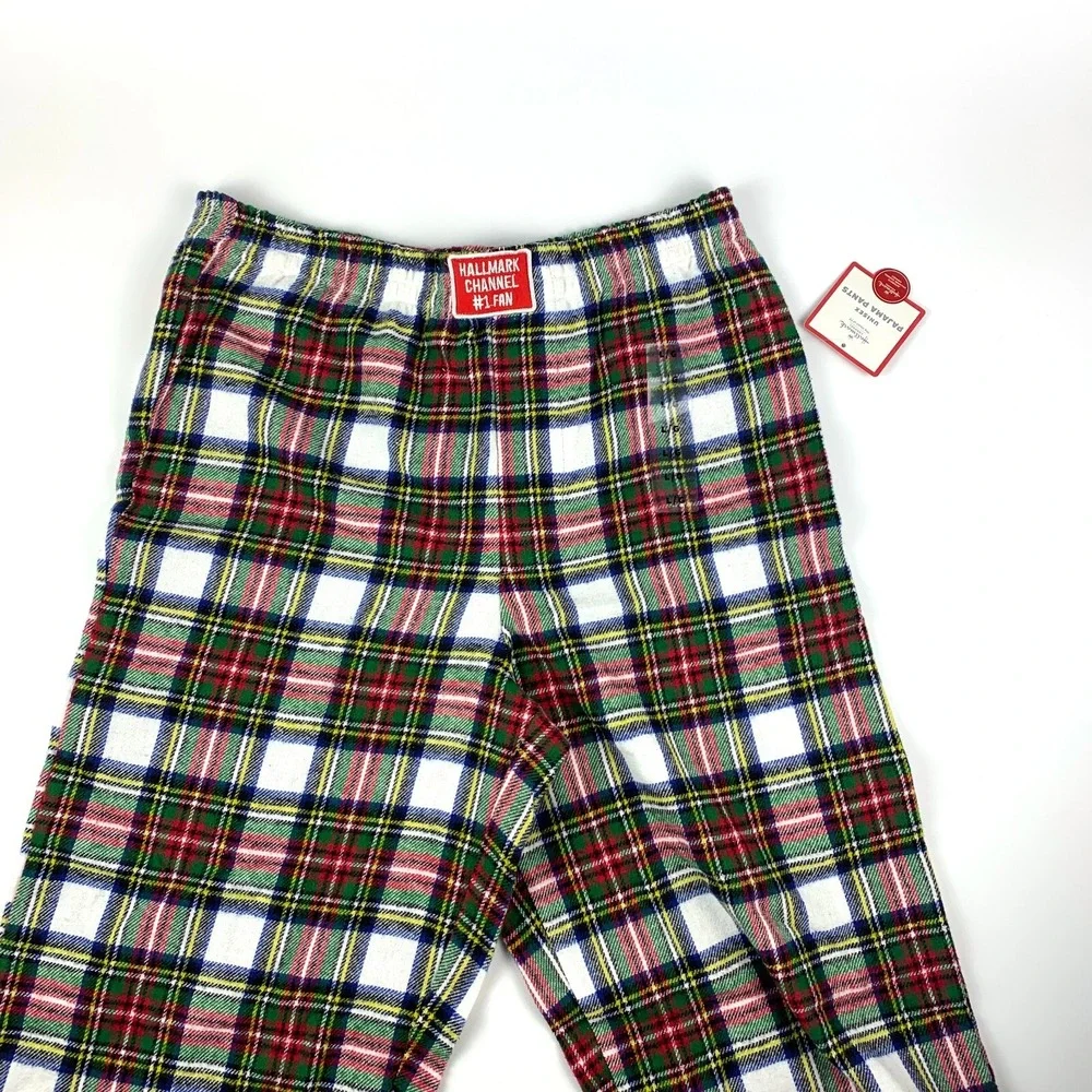 Hallmark Channel #1 Fan Plaid‎ 100% Cotton Pajama Pants Unisex Sz L